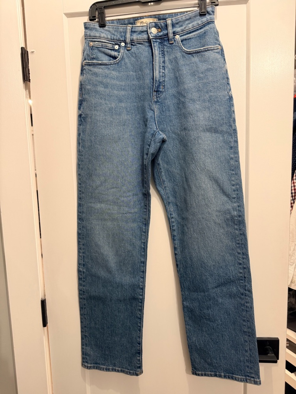 Madewell Classic Straight-Leg Blue Jeans